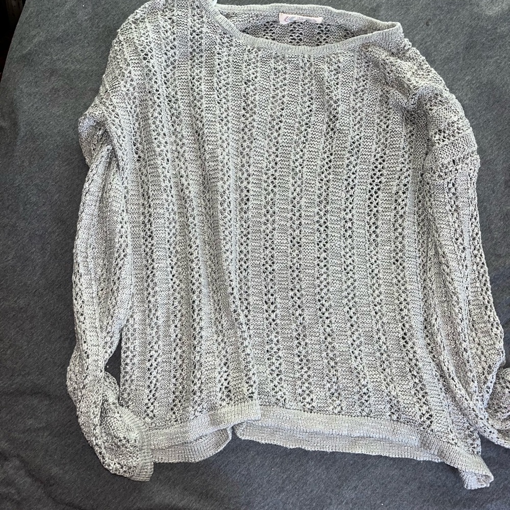 Women's Gray Knit Sweater
